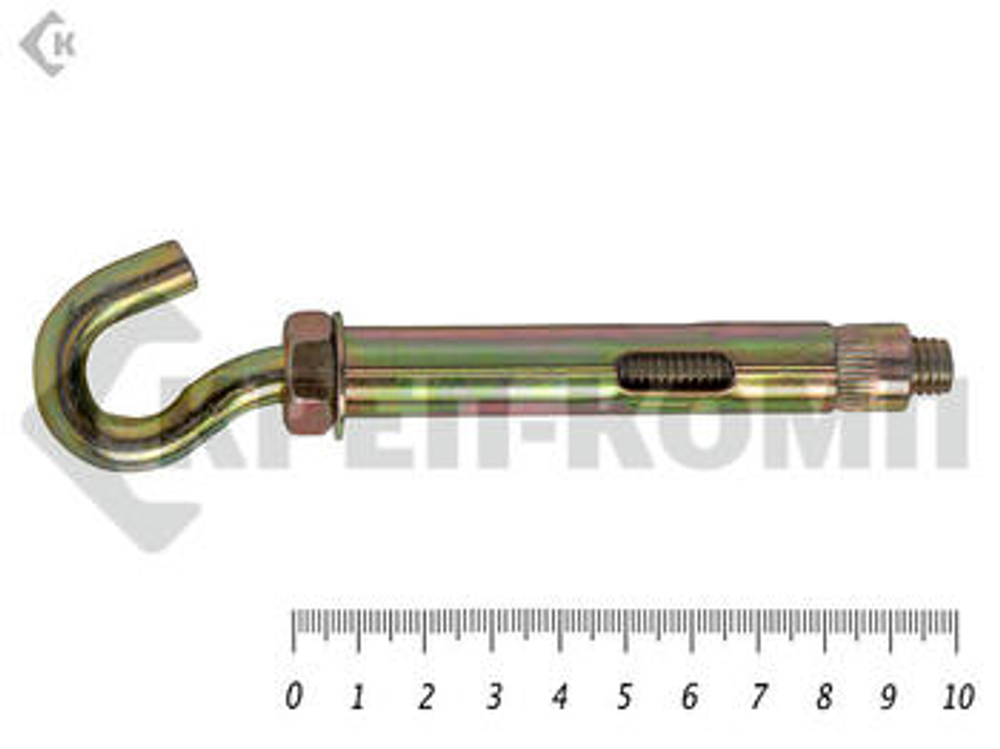 Анкер с крюком м10 14х100 (5шт)