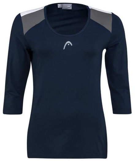 Женская теннисная футболка (dł. Рукава) Head Club 22 Tech 3/4 Shirt W - небесный