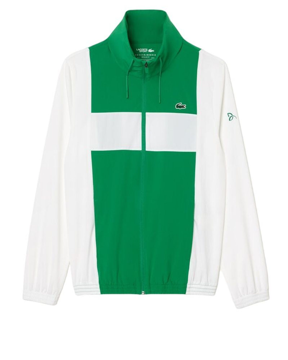Мужской теннисный костюм Lacoste Tennis x Novak Djokovic - белый, зеленый