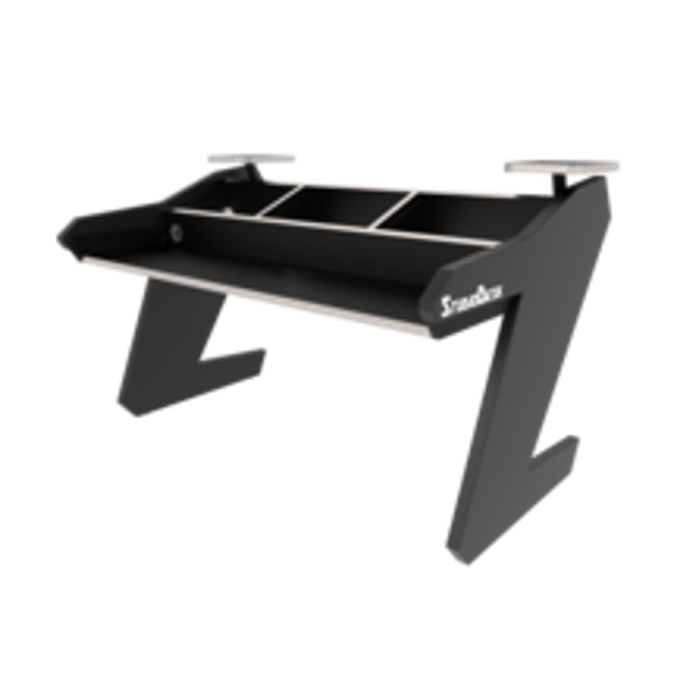Студийный стол Studio Desk Virtuoso Desk All Black Bundle with rack bay covers and PC keyboard shelf