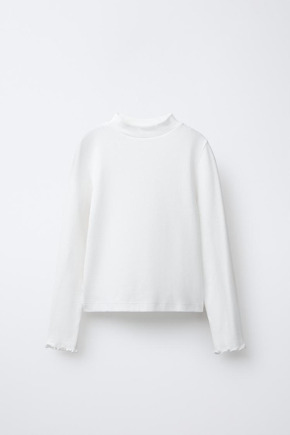 ZARA НАБОР ИЗ ДВУХ ФУТБОЛОК С ВОРОТНИКОМ-СТОЙКОЙ, РАЗНОЦВЕТНЫЙ