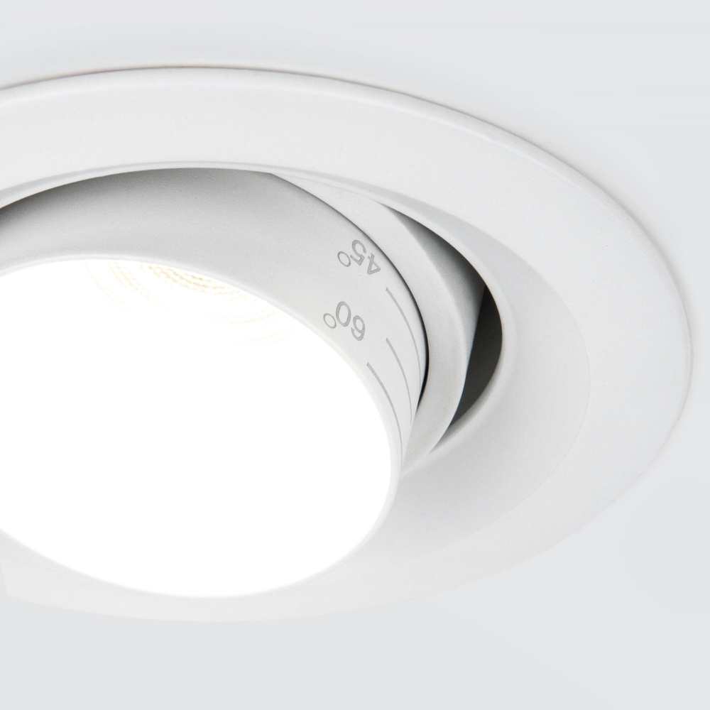 Встраиваемый светодиодный светильник с регулировкой угла освещения 9919 LED 10W 4200K белый