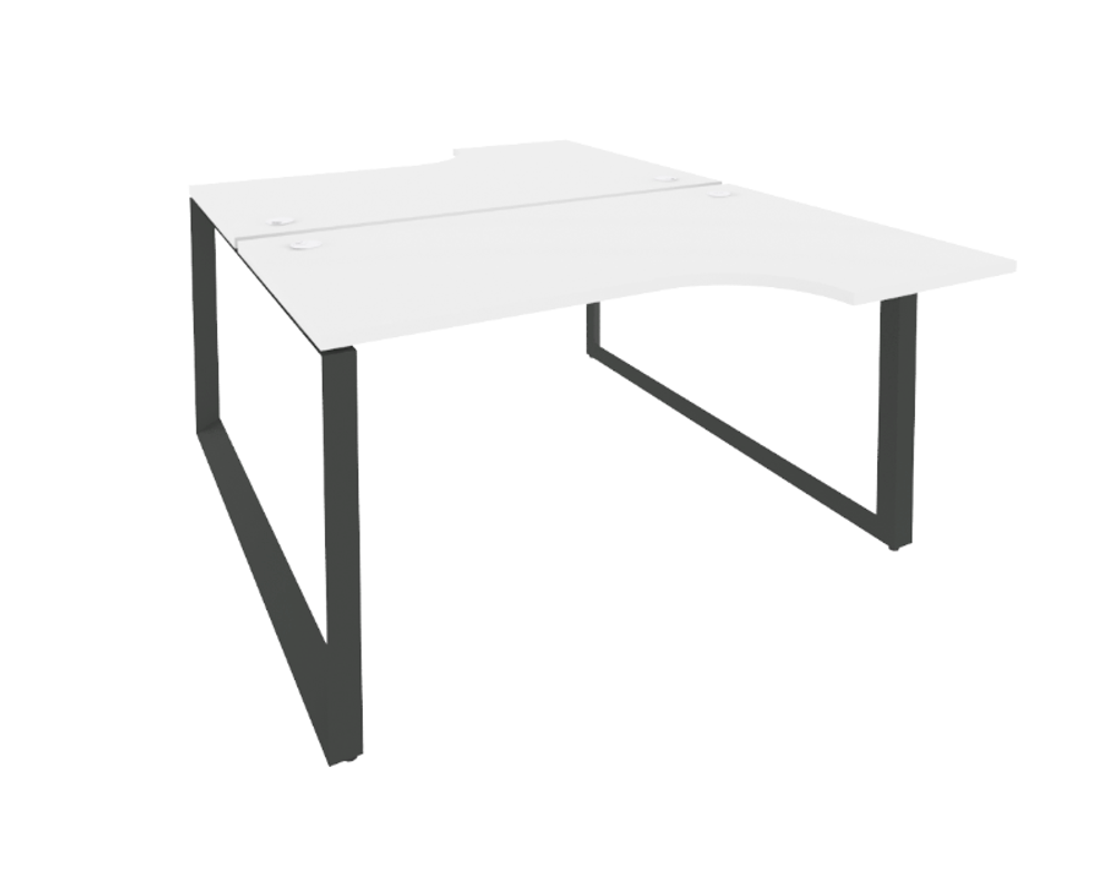 Рабочая станция на О-образном металлическом каркасе 2 места 2395 Onix