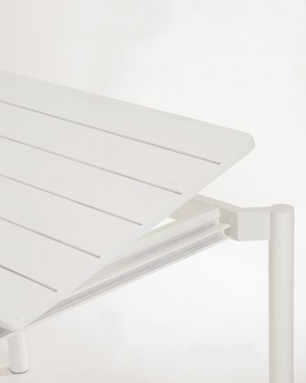 Раздвижной уличный стол Zaltana из алюминия светло-серого цвета, 180 (240) x 100 Испания 