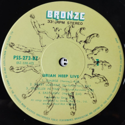 Винтажная виниловая пластинка LP Uriah Heep Live (Japan 1973) (Obi) Love Machine