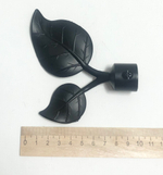 Наконечники "Готика Вяз левый и правый" d20 мм, цвет черный