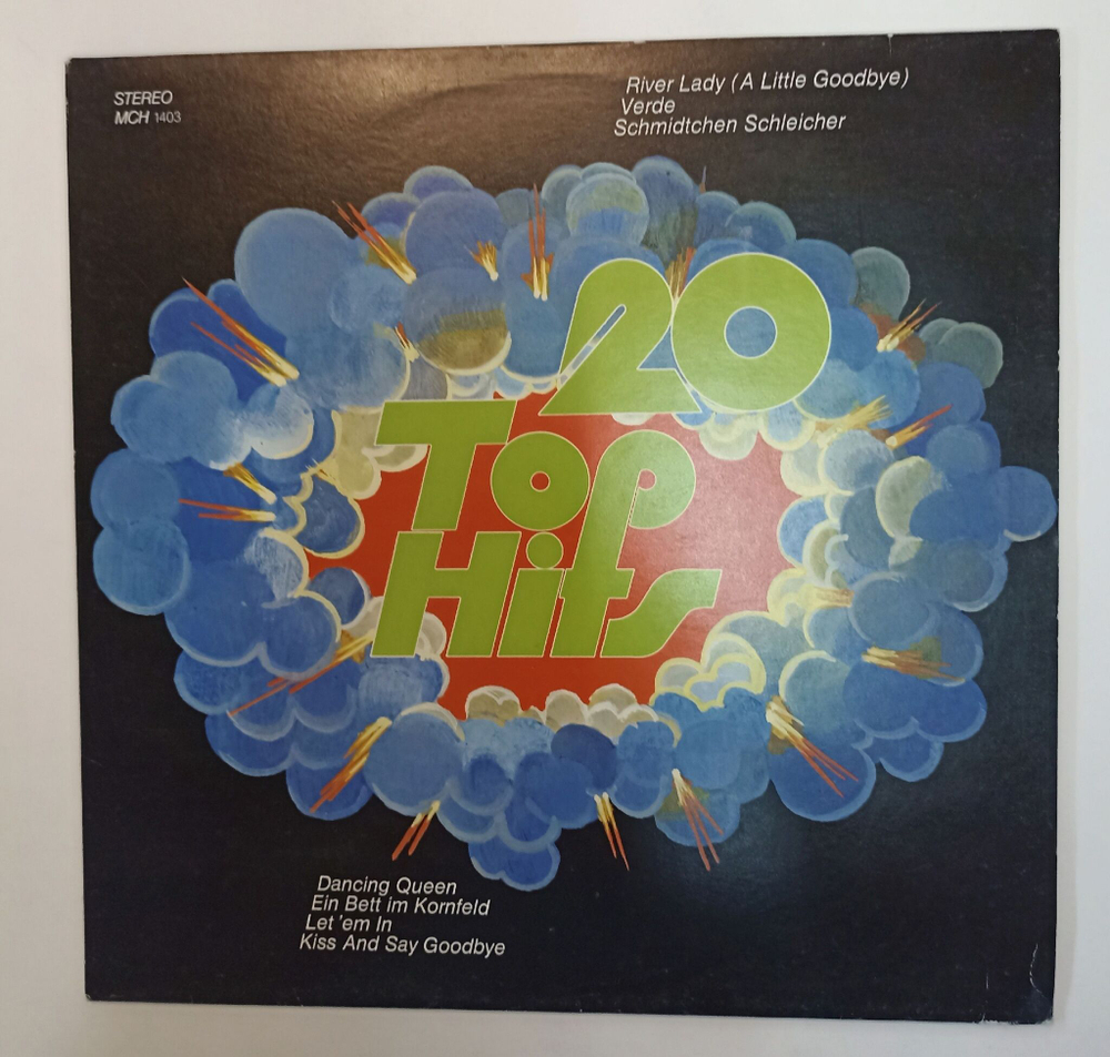 Винтажная виниловая пластинка LP Сборник Top Hits 20 (Germany 1975)