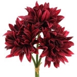 Цветы искусственные «Natur» 34см Хризантемы 3шт бордовые