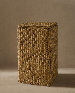 Zara Home Корзина из хлопка, цвет бежевый, 55 см