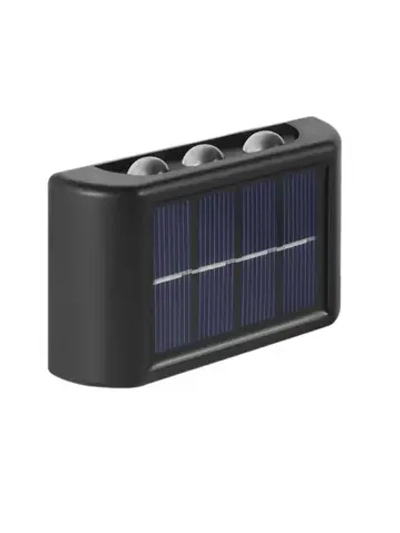 Настенный уличный садовый светильник на солнечной батарее, 2 штуки