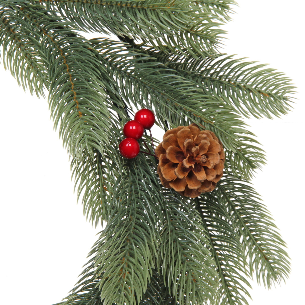 Венок хвойный новогодний «Хвойный аромат» 50 см, резина (SQ3001-50)