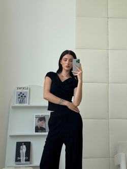 Топ в рубчик / black