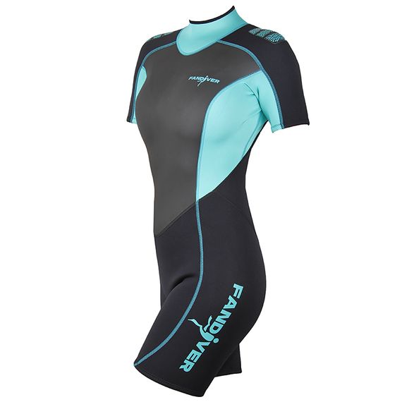Короткий женский гидрокостюм FanDiver Tropic Shorty 3 мм