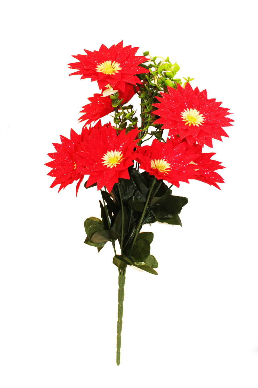 Букет георгинов с блеском/бархат