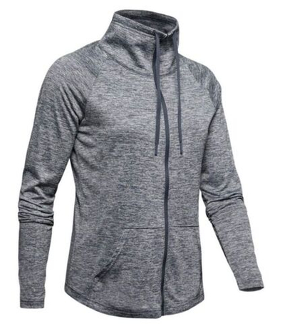 Женская теннисная куртка Under Armour Women's UA Tech Twist Full Zip - Gray
