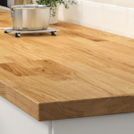 Столешница - IKEA KARLBY/КАРЛБИ ИКЕА, 246х63,5х3,8 см, светло-коричневый