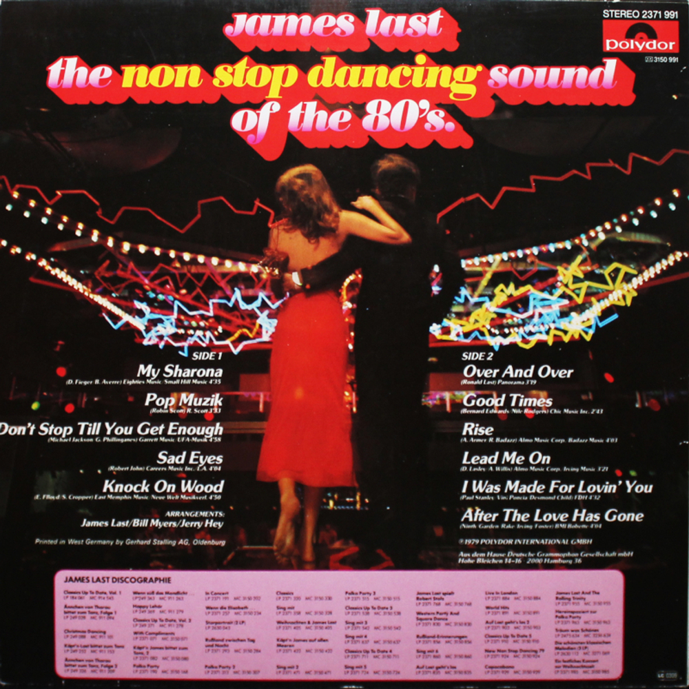 James Last / The Non Stop Dancing Sound Of The 80's (LP)