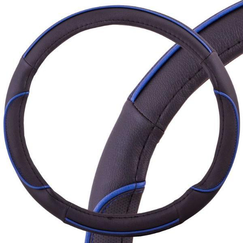 Оплетка руля M Skyway Eco Combo 5 экокожа черно-синяя