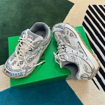 Bottega Veneta Orbit Sneaker Silver White