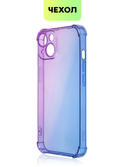 Чехол BROSCORP для Apple iPhone 14 Plus оптом (арт. IP14PLUS-HARD-TPU-VIOLET-BLUE)
