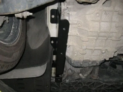 Защита картера двигателя, КПП (2 мм, сталь) для Kia Carnival 2014-2021 (V = 2.2TDi AT FWD) Sheriff.11.4266