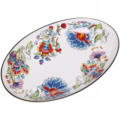 Блюдо керамическое «Magic Flower» 33*20*4см