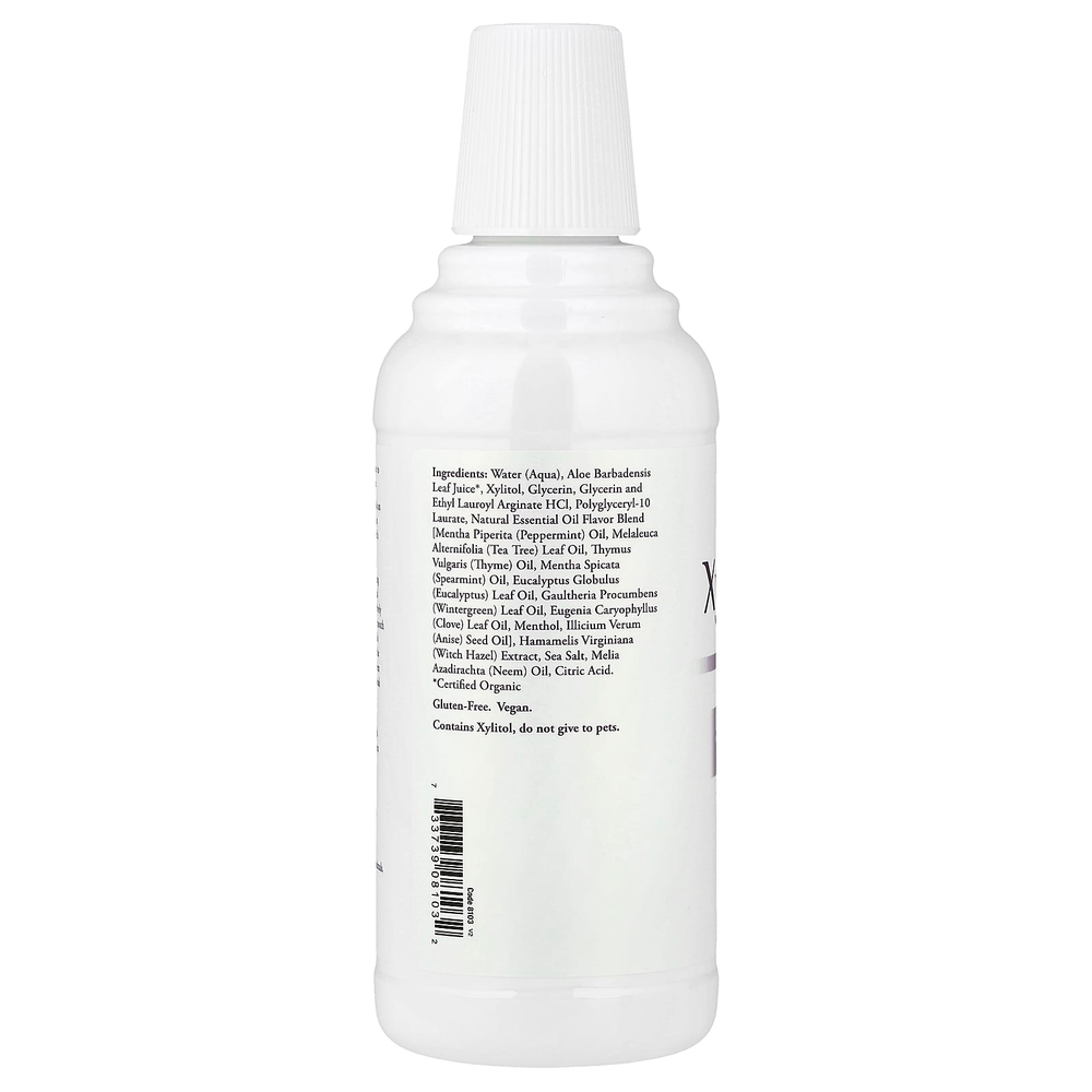 NOW Foods, Solutions, XyliWhite™, ополаскиватель для рта, ним и чайное дерево с мятой, 473 мл (16 жидк. унций)