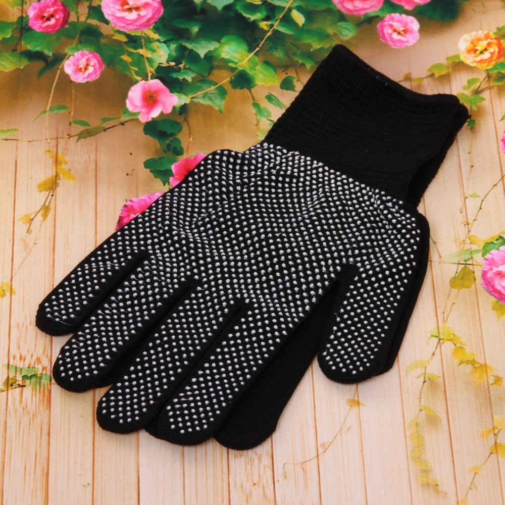 Перчатки нейлоновые «Классика» с ПВХ покрытием черные 8 р-р набор 5 пар