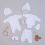 Варежки-царапки для недоношенных "Тофу" 2 пары 0+