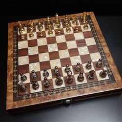 Шахматы "Престиж" средние 36х36 см клен антик (2812.MAZ)