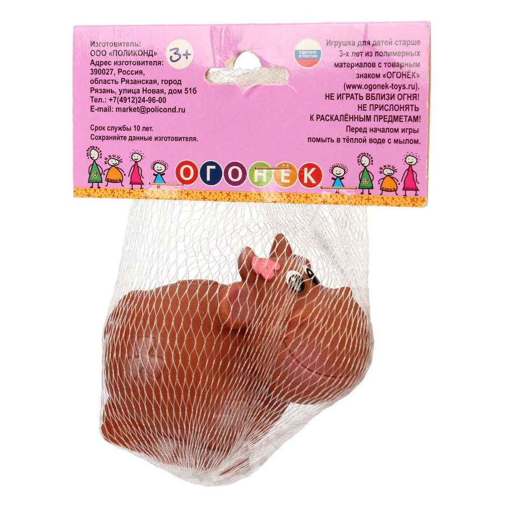 Игрушка ПВХ Коровка Ириска (Огонек)