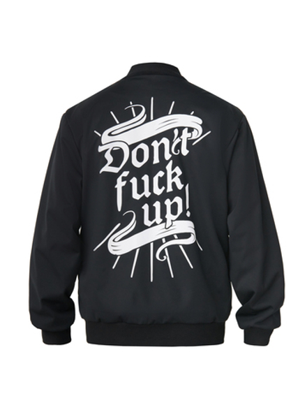 Бомбер DON.T FUCK UP, черный