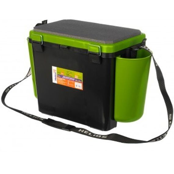 Ящик зимний Helios "FishBox" односекционный (19л) зеленый