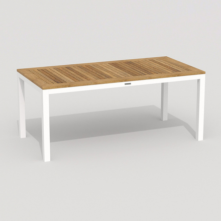 Стол обеденный Ideal Patio ТЕЛЛА  из тика 180x90 белый