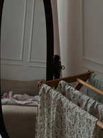 Пеленка из бамбукового муслина 100х120 "Зеленые веточки"