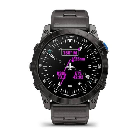 Умные авиационные часы Garmin D2™ Mach 1 Pro с титановым браслетом