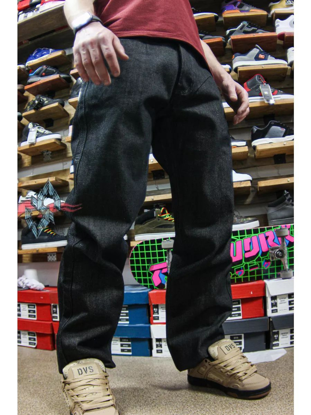 Джинсы прямые широкие трубы от Savitar Shoes Company