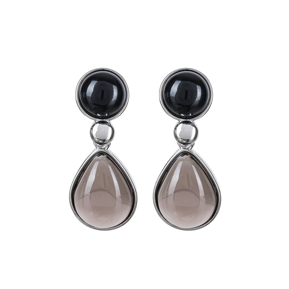 Серьги Possebon Agata Preto, Obs Fume A0738.4.1 S