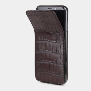 Чехол кожаный для iPhone XS Max цвета коричневый винтаж