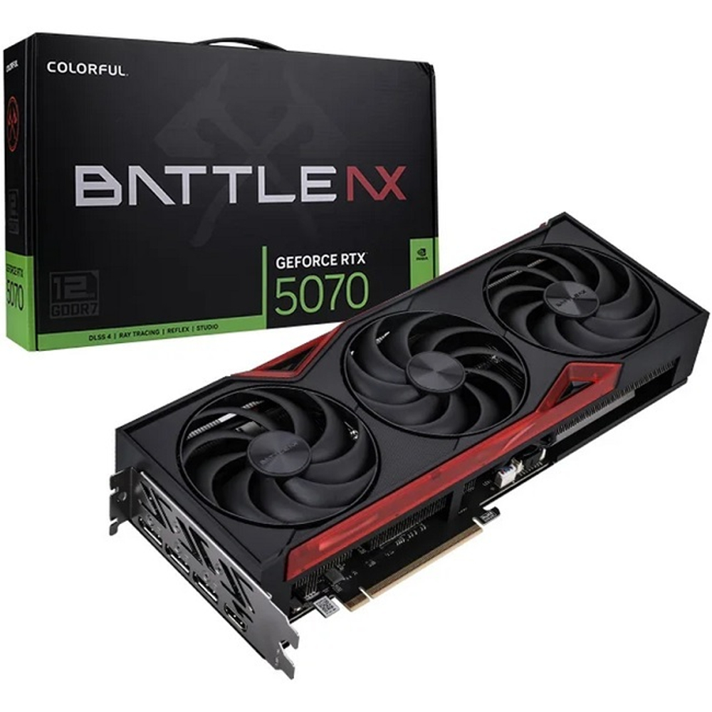 Видеокарта Colorful GeForce RTX 5070 Battle AX NB EX 12GB-V 12GB (RTX 5070 NB EX 12GB-V)