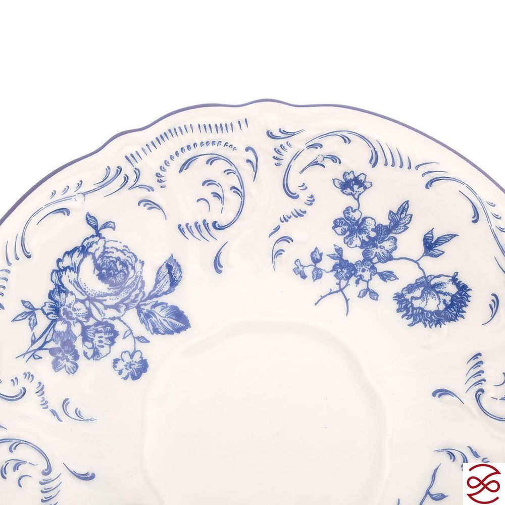 Набор чайных пар бочка Bernadotte Синие розы 240 мл(6 пар)