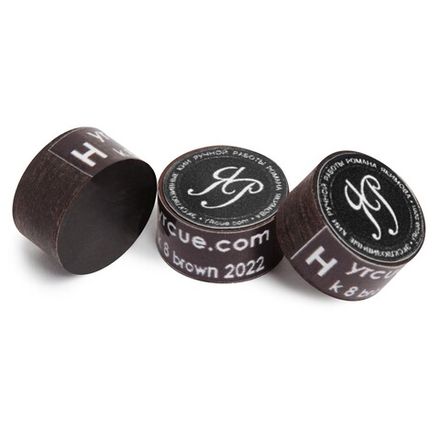 Наклейка для кия Р. Якимова Hk 8 Brown ø13,5мм Hard в индивидуальной упаковке 1шт.