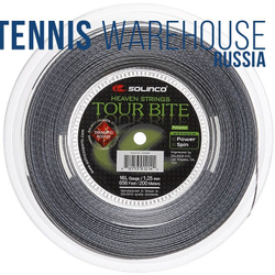 Теннисные струны Solinco Tour Bite Diamond Rough (200 m) - серый