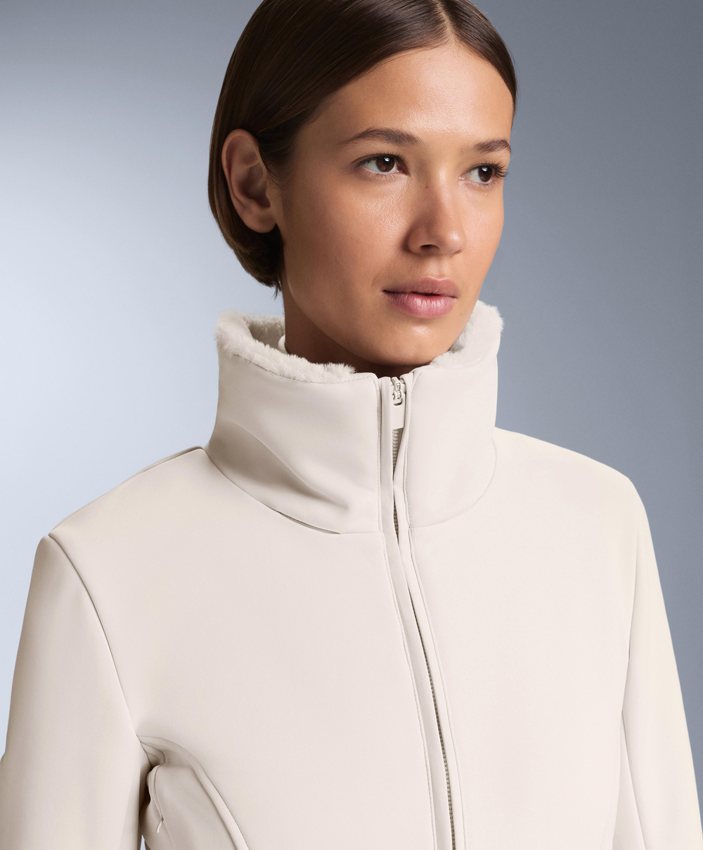 Oysho Водонепроницаемый расклешенный эластичный горнолыжный комбинезон 2-в-1, норка