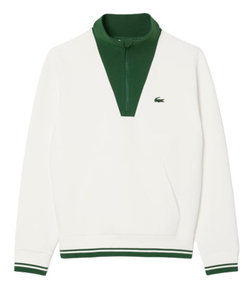 Женская теннисная куртка Lacoste Heritage UV Protect - white/green