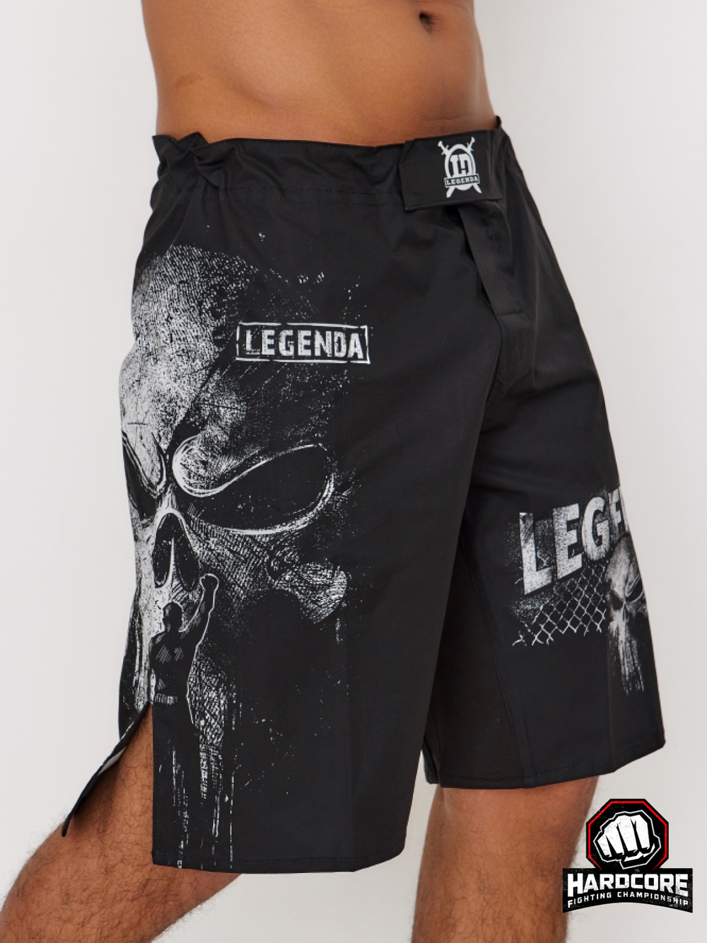 Шорты Legenda Череп Каратель черный