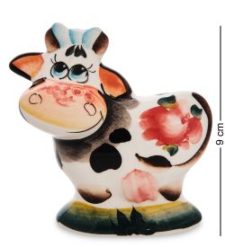 ГЛ- 646 Фигурка «Корова Маруся» цв. (Гжельский фарфор)