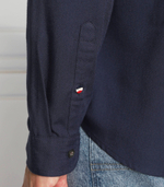 рубашка solid flannel Tommy Jeans - темно-синий(DM0DM15126)