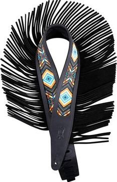 MG317BOI-BLK Crazy Horse Outlaw Series Ремень для гитары, кожаный, черный, Levy's