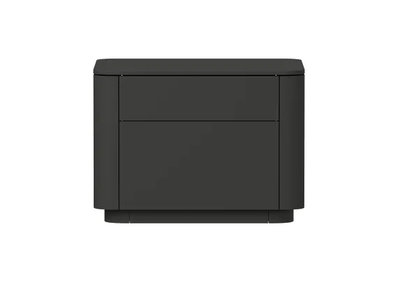 Тумба прикроватная Tammi 2 ящика ширина 50 см (черный)